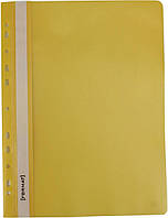 Папка-швидкозш. "Economix Light" №F38504-05 A4 з прозор.верхом,з перфор.,апельс.,жовта(10)