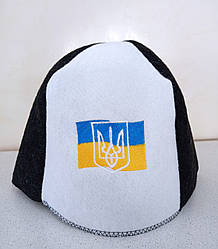 Шапка в баню "Прапор з гербом"