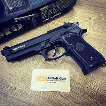 Пістолет Beretta M9 Full Metal greengas [KJW] (для страйкболу), фото 2