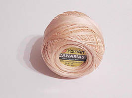 Пряжа Канариас (ирис тонкий) Canarias YarnArt 100%  персиковий світлий, 1 шт. № 5303