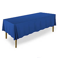 Скатертина на обідній стіл прямокутна яскраво синя Atteks - 1428