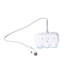 Автомобильное зарядное устройство Hoco C1 2 USB разветвитель прикуривателя белое, фото 3