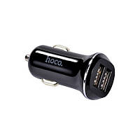 Автомобильное зарядное устройство Hoco Z1 2 USB 2.1A черное