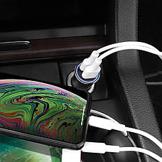 Автомобильное зарядное устройство Hoco Z30A 2 USB 3.1A черное, фото 2