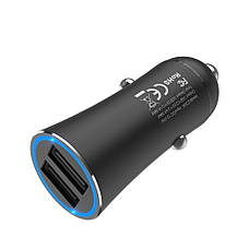 Автомобильное зарядное устройство Hoco Z30A 2 USB 3.1A черное, фото 3