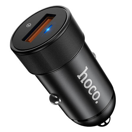 Автомобильное зарядное устройство Hoco Z32A 1 USB 4A черное, фото 2