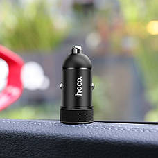Автомобильное зарядное устройство Hoco Z32A 1 USB 4A черное, фото 2