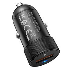 Автомобильное зарядное устройство Hoco Z32A 1 USB 4A черное, фото 3