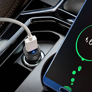 Автомобильное зарядное устройство Hoco Z32 1 USB QC3.0 черное, фото 2