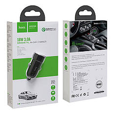 Автомобильное зарядное устройство Hoco Z32 1 USB QC3.0 черное, фото 3