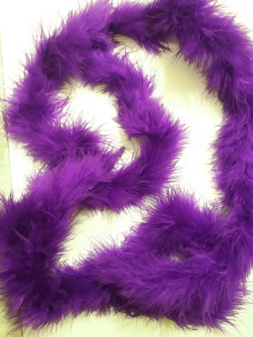 Боа пух марабу 1,8 м 25 грам Колір фіолетовий