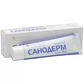 Мазь для лікування дерматомікозів Санодерм (Sanodermum) у собак і кішок 15 г Arterium