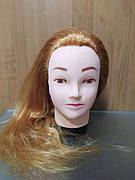 Навчальна голова манекен тренувальна для перукаря, для зачісок, русява