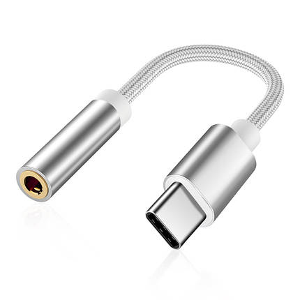 Перехідник аудіо кутовий Alitek USB Type-C - Audio 3.5 мм Зелений, фото 2