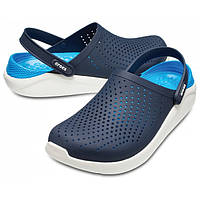 Сабо Кроксы Crocs LiteRide™ Clog Navy/white (темно-синий)