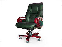 Крісло керівника Спрінгс, шкіра темно-зелена