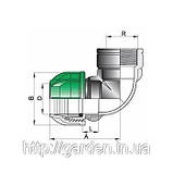 Коліно з внутрішньою різзю 32X1". Фітинги IRRITEC, фото 3