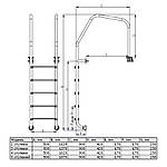 Лестница Kripsol Muro IM 3.D AISI-316 (3 ступ.), фото 3
