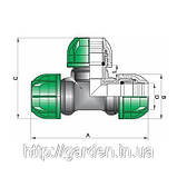 Тройник 32. Фітинги IRRITEC, фото 2
