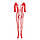 Жіноча сексуальна спідня білизна еротична, сітка, комбінезон, червоне 11138-б, фото 4