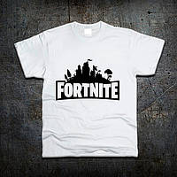 Футболка Fruit of the Loom Логотип Фортнайт Logo Fortnite Білий XL (6195267)