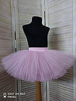 Очень пышная нежно-розовая юбка из фатина Пышка для танцев и праздников