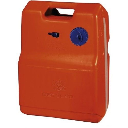 Бак паливний в човен і катер переносний Eltex CAN-SB 29 літрів пластиковий оранжевий з індикатором рівня пального, фото 1
