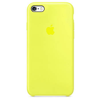 Чохол Silicone case для IPhone 6 Plus/6s Plus Flash лимонний