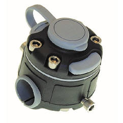 Площадка монтажна човнова для труби 22/25 мм з замком FASTen FMr125 Borika універсальний кріплення поліамід чорний колір