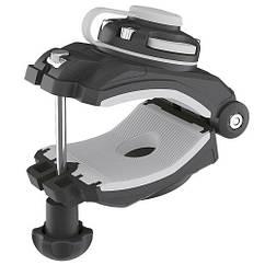 Площадка монтажна універсальна з замком FASTen арт. FMc Borika чорна для кріплення обладнання на трубі до 200 мм