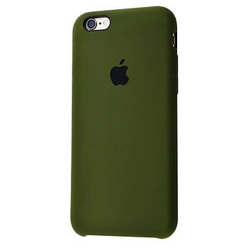 Чохол Silicone case для IPhone 6 Plus/6s Plus Khaki зелений