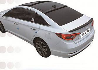 Козирьок на скло Hyundai Sonata LF 2015-2019 ABS пластик під фарбування