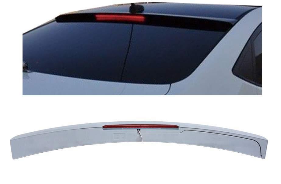 Козирьок на скло Hyundai Accent 2011-2015 зі стопом ABS пластик під фарбування