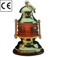 Лампа настольная переносной светильник дерево/латунь красное стекло Е14 220 В 46 Вт Foresti & Suardi