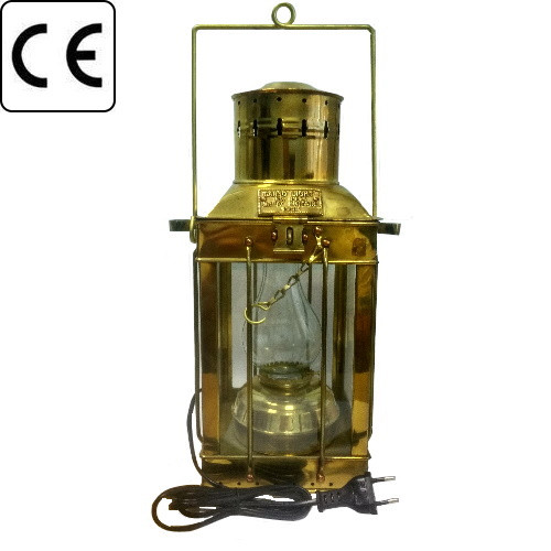 Лампа підвісна гасниця латунь прозоре скло Е27 220 В 40 Вт Azur Marine