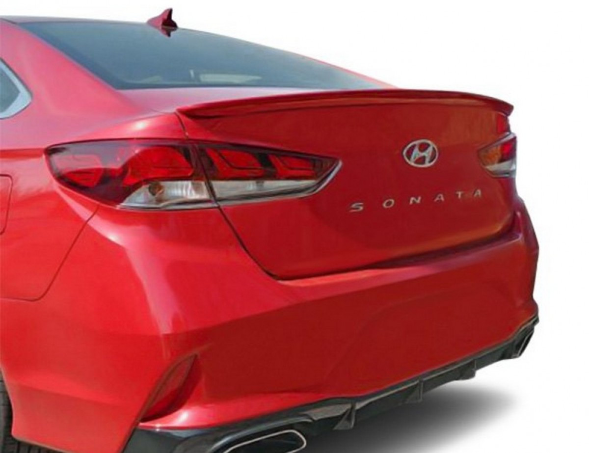 Спойлер лип Hyundai Sonata LF рестайлінг 2018-2019 ABS пластик під фарбування