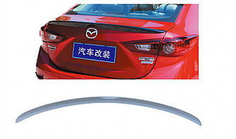 Спойлер лип багажника Mazda 3 SD 2013- АBS пластик под покраску