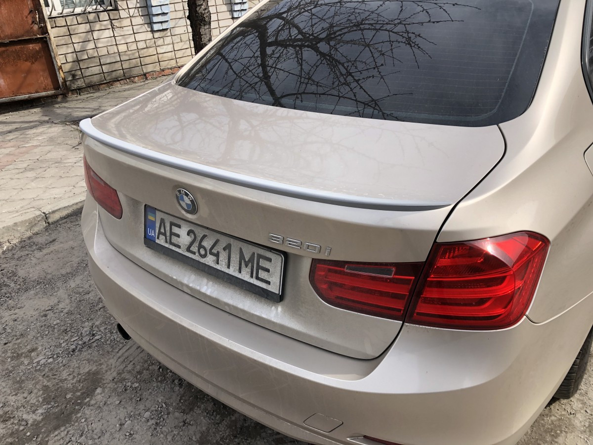 Спойлер лип багажника F30 BMW 2013-2018 АВЅ пластик під фарбування
