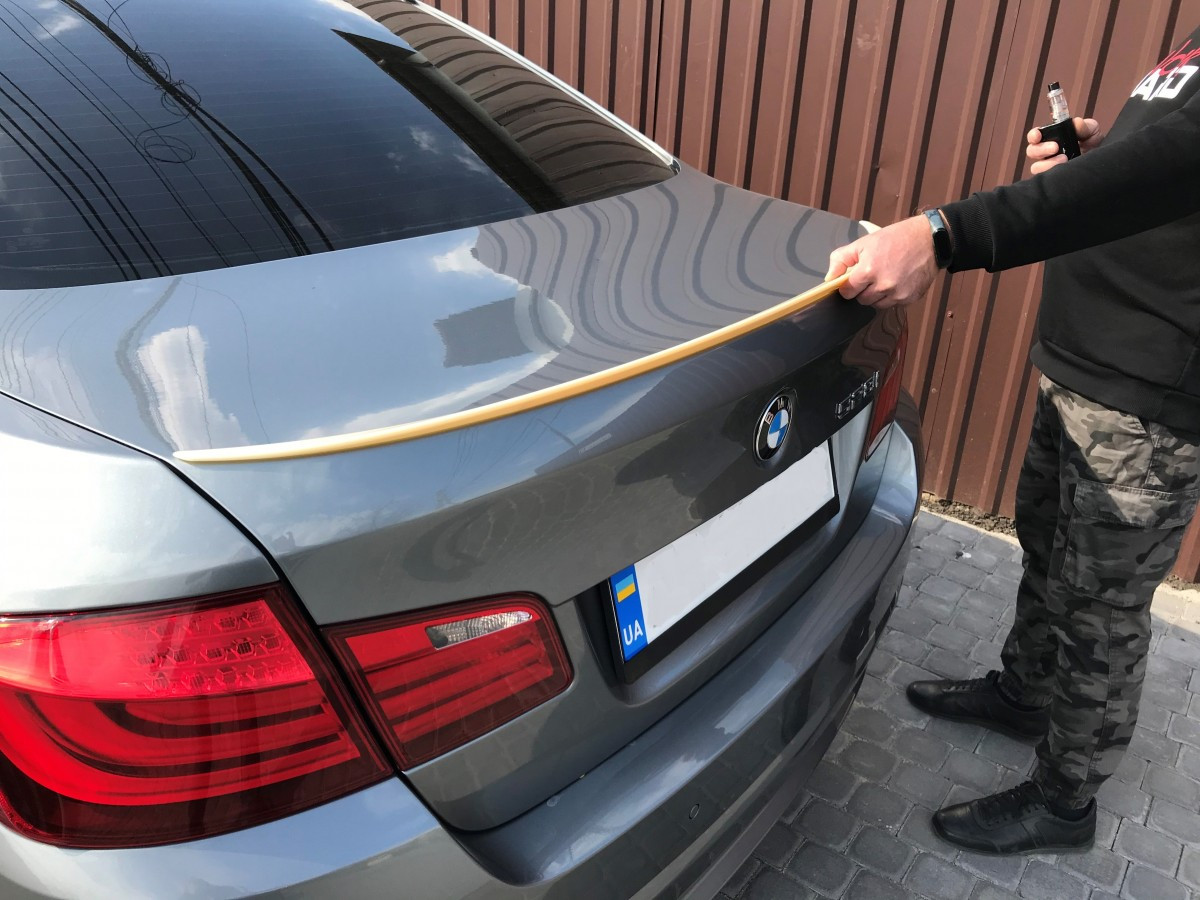 Спойлер лип на багажник BMW series F10 5 2010-2016 ABS пластик, фото 1