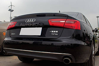 Спойлер лип на багажник Audi A6 С7 2011 - ABS пластик під фарбування