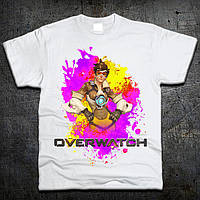 Футболка Fruit of the Loom Трейсер Овервотч Tracer Overwatch Белый XXL (7192558)