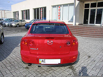 Спойлер лип багажника Mazda 3 2004-2009 ABS пластик под покраску