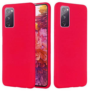 Чехол Silicone Case для Samsung S20 FE (G780) Red