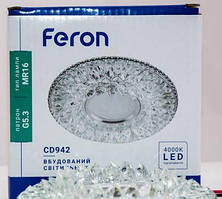 Вбудований світильник Feron CD942 з LED-підсвіткою прозорий