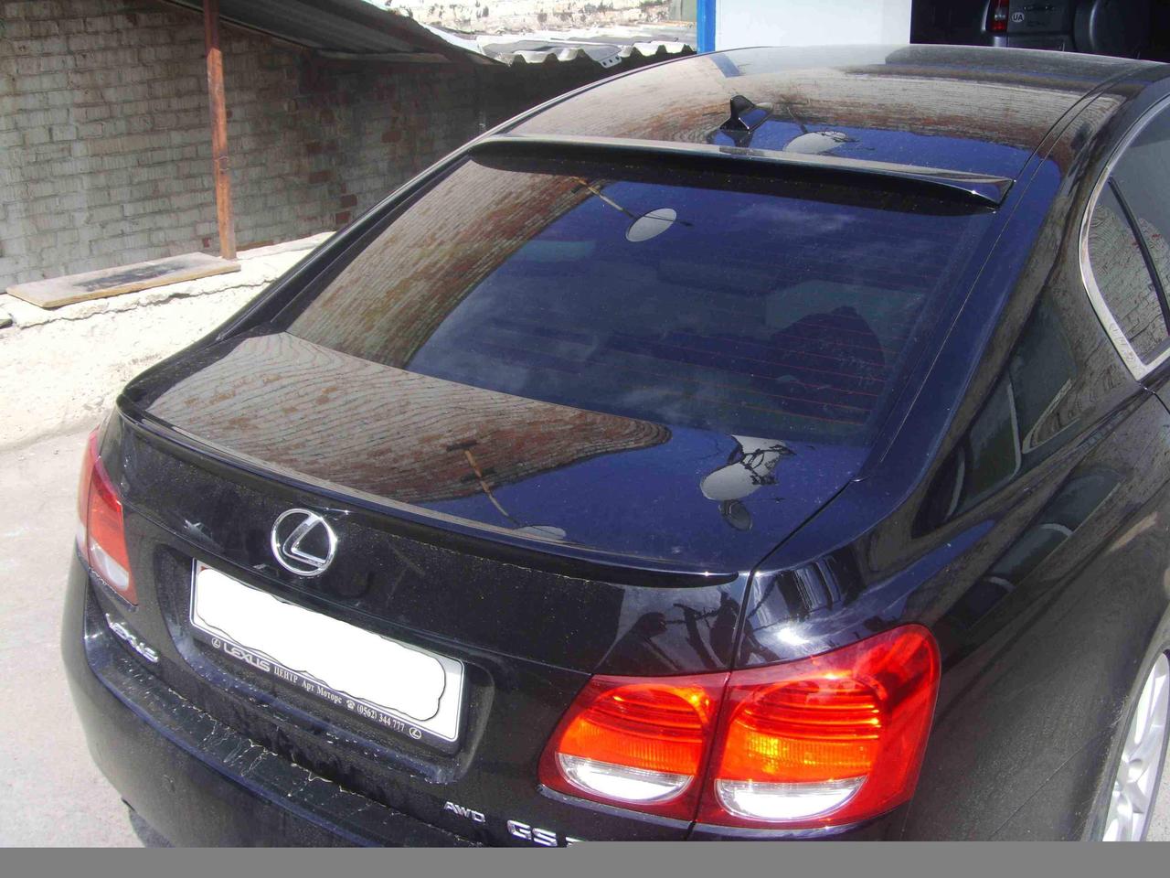 Спойлер лип багажника Lexus GS 30/35/43/46 AWD 2006-2009 стекловокно під фарбування
