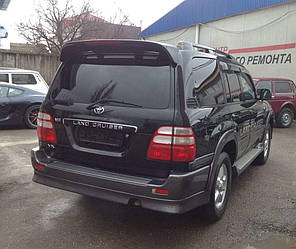Спойлер Toyota Land Cruiser 100 / Lexus LX 470 1998-2007 ABS пластик колір чорний, модель Maxi