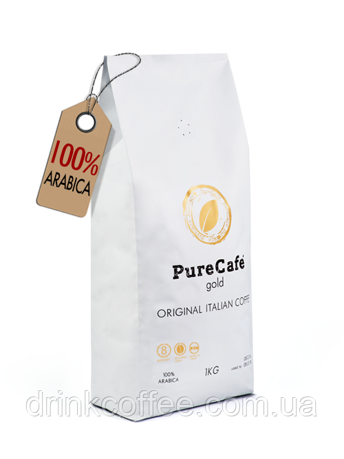 Кофе PureCafe Gold зерно 100% Арабики Италия 1кг - фото 2 - id-p377187284