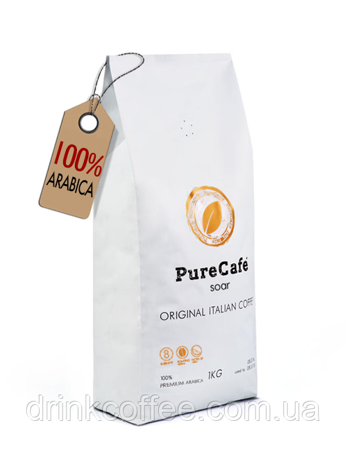 Кофе PureCafe Soar премиум зерно 100% Арабики Италия 1кг - фото 2 - id-p377264175