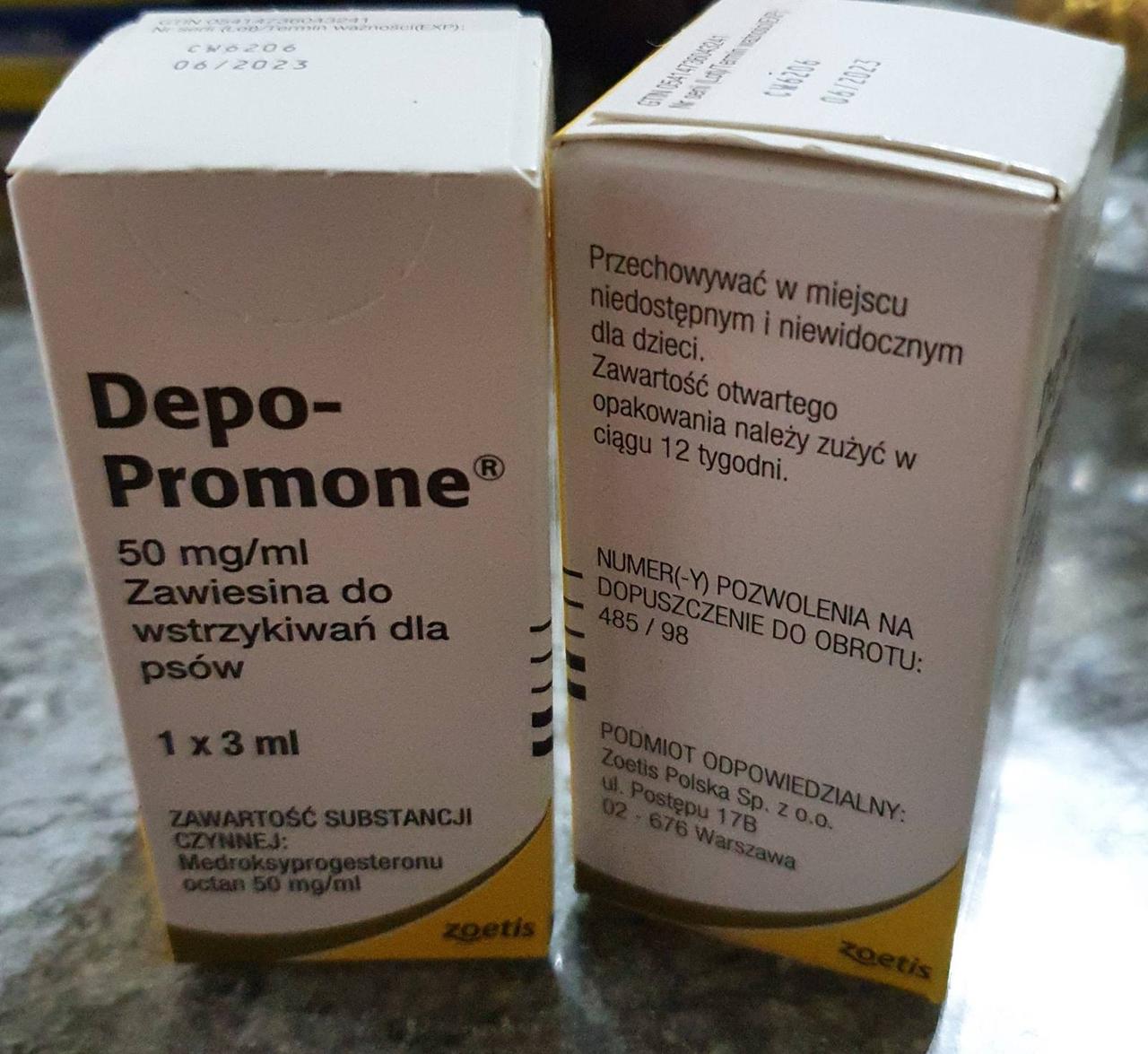 ДЕПО-ПРОМОН DEPO-PROMONE компроміс замість стерилізації самок собак і кішок 05.27
