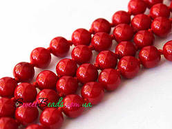 Бусини 8 мм, корал